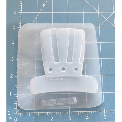 Kawaii 4th Of July Uncle Sam Hat Plastic Soap or Bath Bomb Handmade Mold Kawaii 4th Of July Uncle Sam Hat Plastic Soap or Bath Bomb Handmade Mold