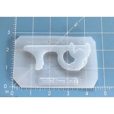 Alien Gremlin No Touch Covid Key Handmade Plastic Resin Mold