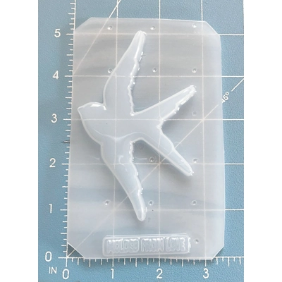 Retro/Vintage Sparrow Brooch handmade plastic mold