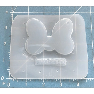 Rounded Cute Bow Keychain Handmade Plastic mold