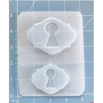 Retro Vintage Keyhole Horizontal Handmade Plastic Mold Retro Vintage Keyhole Horizontal Handmade Plastic Mold