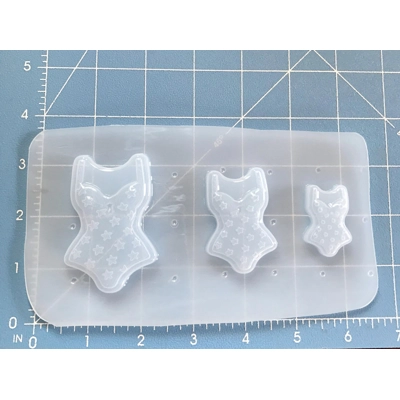 Set of 3 Retro Vintage Swimsuits Handmade Plastic mold