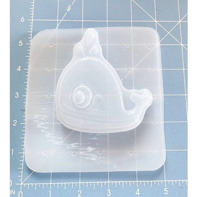 Wally Whale Soap/Bath Bomb Handmade Plastic Mold