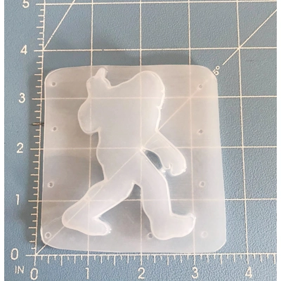 Big Foot Flippin the bird Handmade Plastic Mold