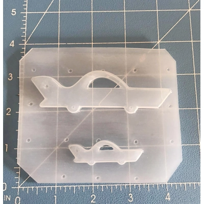 Mid Century Lincoln Car 2 cavity Handmade Plastic Mold Mid Century Lincoln Car 2 cavity Handmade Plastic Mold