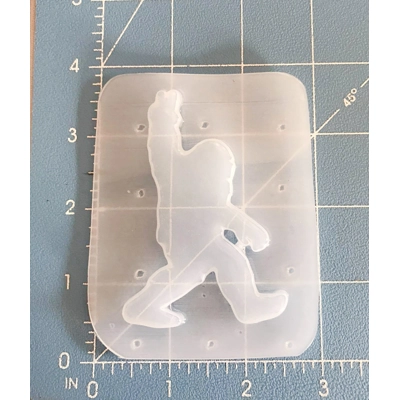 Peace Sign Big Foot Handmade Plastic Resin Mold