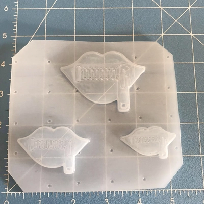 Zip Your Lips Handmade Plastic Mold Zip Your Lips Handmade Plastic Mold