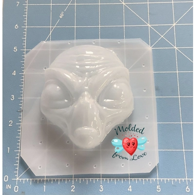 Creepy Alien Handmade Plastic soap/ Bath Bomb/ Chocolate/ Wax/ Clay/Resin mold Mold