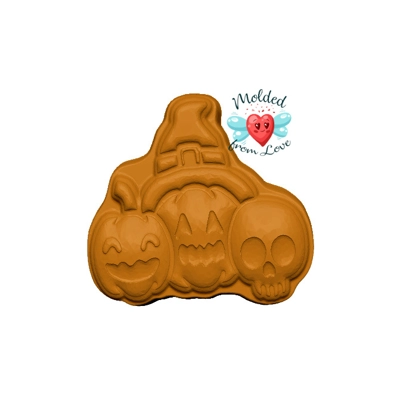 Kawaii Three Halloween BFF's Handmade Plastic Mold