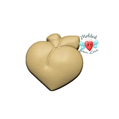 Plump Peach Soap Or Bath Bomb Handmade Plastic Resin Mold