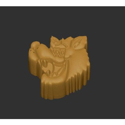 Retro Cereal Wolf Character Mold Retro Cereal Wolf Character Mold