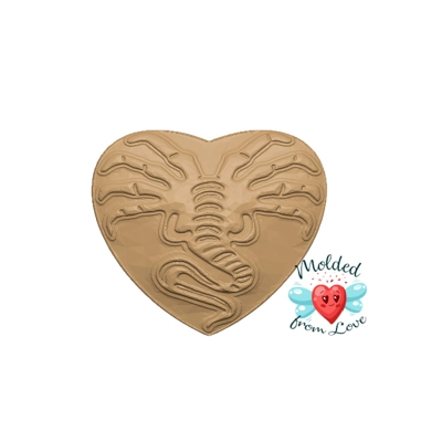 Face Hugger Heart Soap Or Bath Bomb Handmade Plastic Resin Mold COPY Face Hugger Heart Soap Or Bath Bomb Handmade Plastic Resin Mold COPY