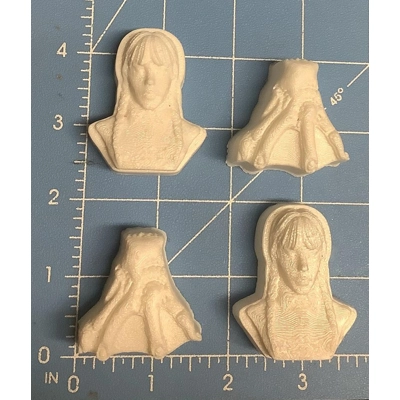 4 Bite Size Mini Wednesday And Thing Pallet Handmade Plastic Mold