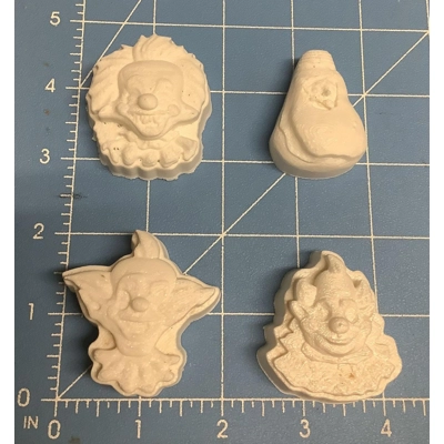 4 Bite Size Killer Klowns Pallet Handmade Plastic Mold COPY COPY 4 Bite Size Killer Klowns Pallet Handmade Plastic Mold COPY COPY