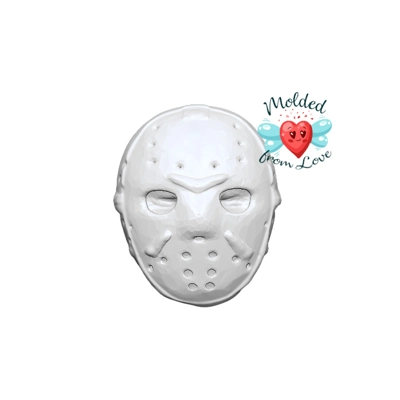 Horror Hockey Mask Plastic Soap or Bath Bomb Handmade Mold Horror Hockey Mask Plastic Soap or Bath Bomb Handmade Mold