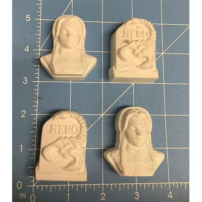 4 Bite Size Original Wednesday and NERO Tombstone Pallet Handmade Plastic Mold 4 Bite Size Original Wednesday and NERO Tombstone Pallet Handmade Plastic Mold