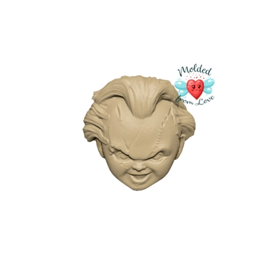Horror Series Chuck Soap Or Bath Bomb Handmade Plastic Resin Mold Horror Series Chuck Soap Or Bath Bomb Handmade Plastic Resin Mold
