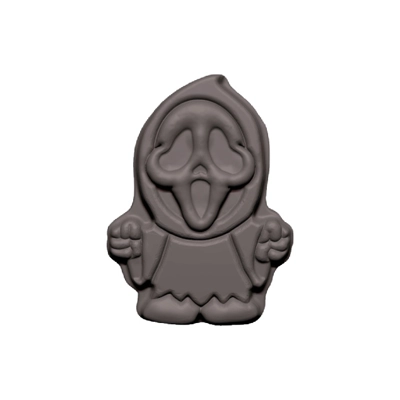 Chibi Ghost Face Handmade Plastic mold