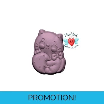 Kawaii Strawberry Kitty Bath..