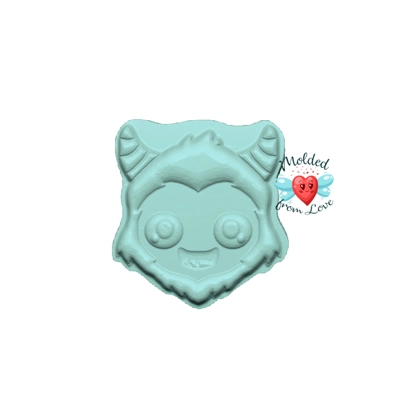 Kawaii Yeti Head Handmade Plastic Mold