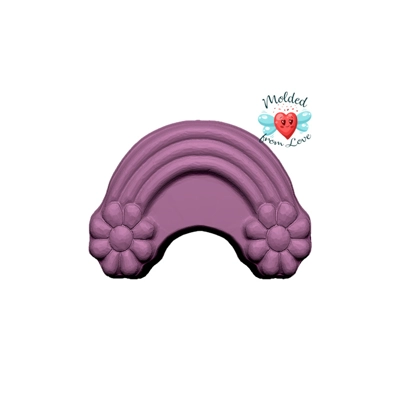 Flower Power Rainbow Handmade Plastic Mold