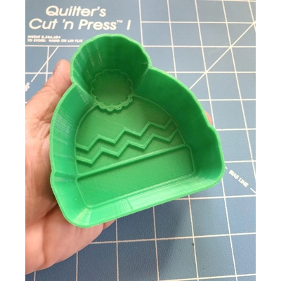 3d Printed Winter Cap HYBRID one Piece Bathbomb Mold