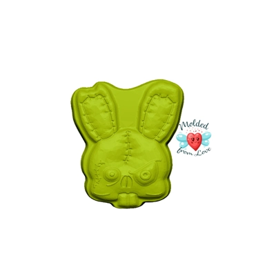 Zombified Bunny Rabbit Handmade Plastic Mold