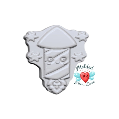 Kawaii Firework Rocket Handmade Plastic Mold