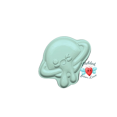 Kawaii Drippy Saturn Planet Handmade Plastic Mold