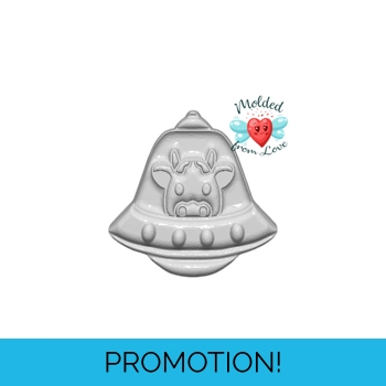 Cow In UFO Handmade Plastic ..