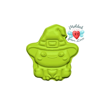 Kawaii  Frog Witch  Handmade Plastic Mold