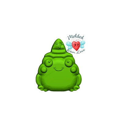 Kawaii Frog Wizard Handmade Plastic Mold