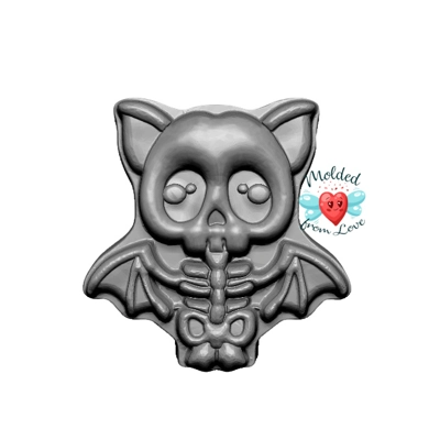 Kawaii Skele-Bat Handmade Plastic Mold