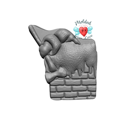 Silent Night Deadly Night Santa With Axe Handmade Plastic mold