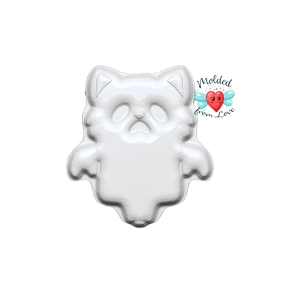 Kawaii Ghost Kitty Handmade Plastic Mold