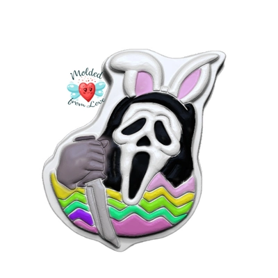 Some Bunny Is Screaming Horror Easter Series handmade Plastic Mold