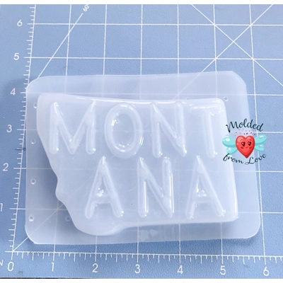 Montana State Soap/Chocolate/Wax/Clay/Plaster Handmade Plastic Resin Mold