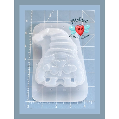 Irish Gnome Girl Soap Or Bath Bomb Handmade Plastic Resin Mold