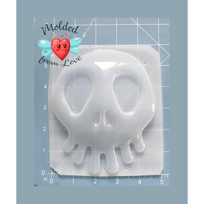 Large Haunted Skull Handmade Plastic Resin Mold
