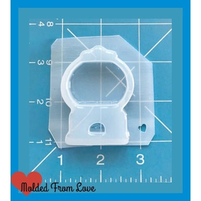 Gumball Machine Open Bezel Shaker Style Handmade Plastic Mold