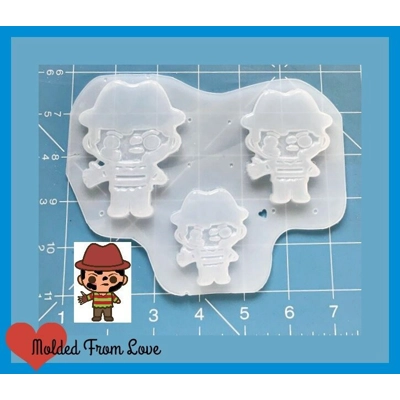 NEW! Kawaii Horror Movie Character #2 Handmade Plastic Resin mold