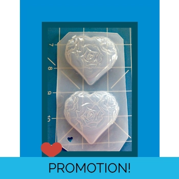 2 Retro Bakelite Carved Hear..