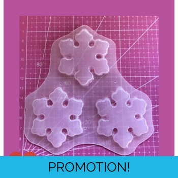 3 Snowflake Blanks Plastic R..