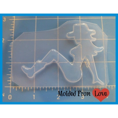 Large Mud Flap CowGirl Mold