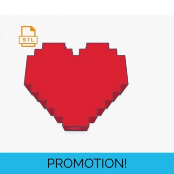 8-Bit Heart Straw ..