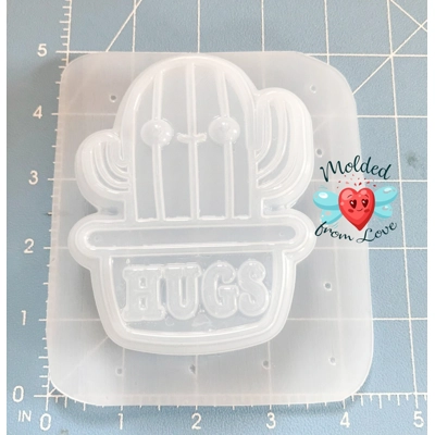 HUGS Cactus Soap Or Bath Bomb Handmade Plastic Resin Mold