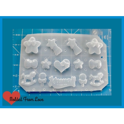 Deluxe Fairy kei Style Pallet #2 Flexible Plastic Handmade Resin Mold