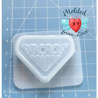 Retro Arcade Sign Soap Or Bath Bomb Handmade Plastic Resin Mold
