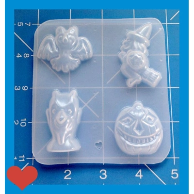 Retro Halloween Pallette #2 Handmade Plastic Resin Mold