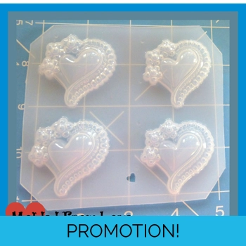 4 Beautiful and Lacey Hearts..